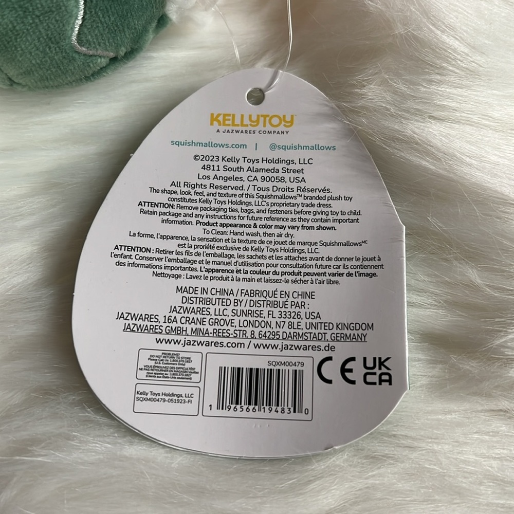 SQUISHMALLOWS | NWT 4" Gina the Gingerbread Girl Christmas Plush Toy - Picture 2 of 3